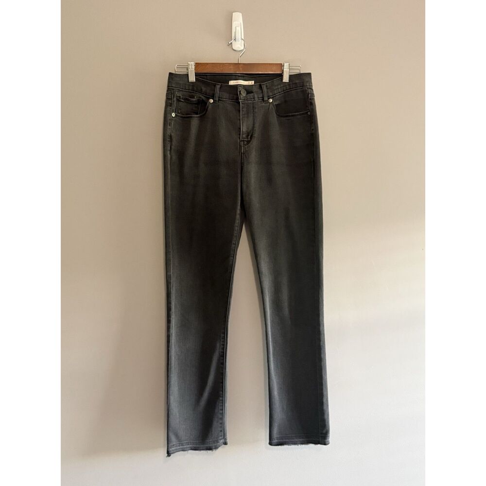 Levi's Classic Straight Jeans Charcoal Black Gray Stretch Denim High Rise 28/6 - Picture 2 of 15